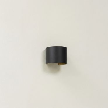 Artdelight Gyro - applique murale - 9,7 x 13 x 11,2 cm - noir avec or