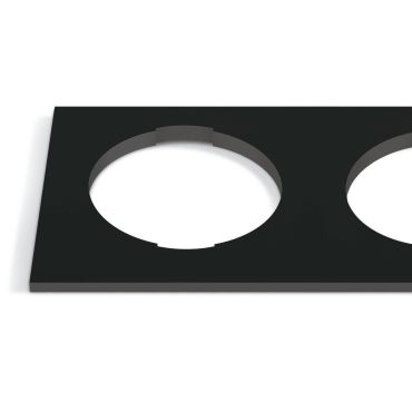ONE Light - double base décorative carrée - 10105H - noir