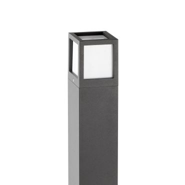 Faro Nze - poteau de jardin - 10,8 x 10,8 x 65 cm - IP54 - gris foncé