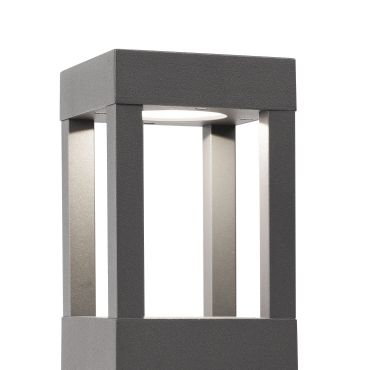 Faro Agra - lampe de jardin - 10,8 x 10,8 x 20 cm - 9W LED inclus - IP55 - gris foncé