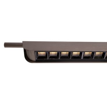 Maxlight Jo-Jo - lampe suspendue - 124 x 6 x 195 cm - 40W LED inclus - 2700K-5500K - gris et noir