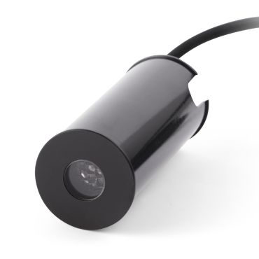 Faro Grund - spot rond pour l'extérieur - Ø 37 mm, Ø 32 mm à encastrer - 2W LED inclus - IP67 - noir - couleur de lumière blanc chaud (3000K)