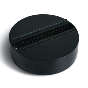 ONE Light Square Track Surface - embase pour spots sur rail - Ø 11,2 cm - 6A - noir