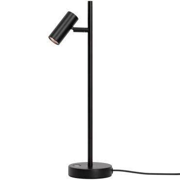 Nordlux Omari - lampe de table - 7,5 x 10 x 40 cm - 3 niveaux de gradation - 3,2W LED inclus - noir