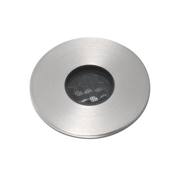 Faro Grund - spot rond pour l'extérieur - Ø 37 mm, Ø 32 mm à encastrer - 2W LED inclus - IP67 - acier inoxydable satiné - couleur de lumière blanc chaud (3000K)