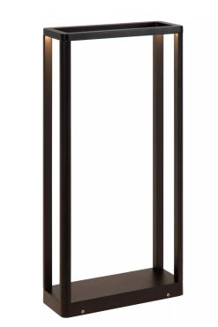 Lucide Narvik - lampe socle - 23 x 8,6 x 50 cm - 9,2W LED inclus - IP65 - noir