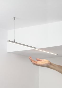 KLUS Tepiko - Profilé LED pour plaque de plâtre de 12mm - 4 x 1,49 cm - aluminium