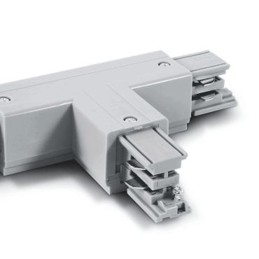 ONE Light Square Track Accessories - Connecteur en T droit - Système de rail triphasé - 16A - blanc