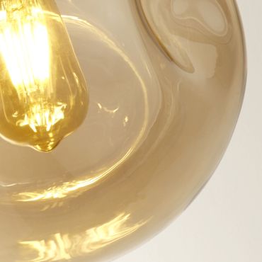 Searchlight Punch - lampe suspendue - 121 x 120 cm - noir et champagne