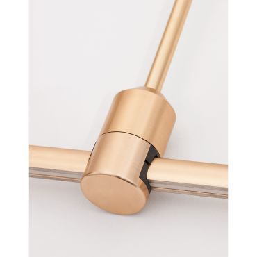 Nova Luce Grammi 03 - structure tubulaire magnétique - 150 x 35 cm - 60W LED inclus - or satiné