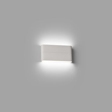Faro Aday - applique murale - 17,5 x 2,2 x 9 cm - 6W LED inclus - IP54 - blanc mat