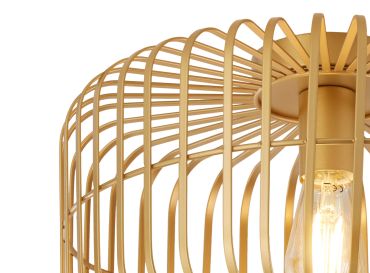 Searchlight Crib - plafonnier - Ø 40 x 23 cm - or mat