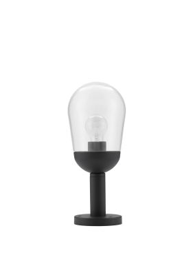 Nova Luce Omika - lampe de jardin - Ø 15 x 37 cm - IP54 - gris foncé