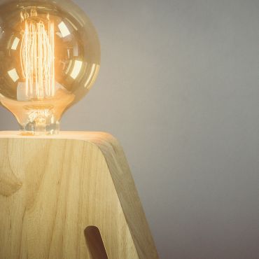 ETH Eve XL - lampe de table - 24,5 x 36 cm - brun