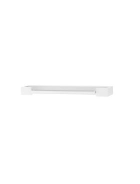 Nova Luce Arga - applique murale - 45 x 4 x 10 cm - 12W LED inclus - IP44 - blanc sablé