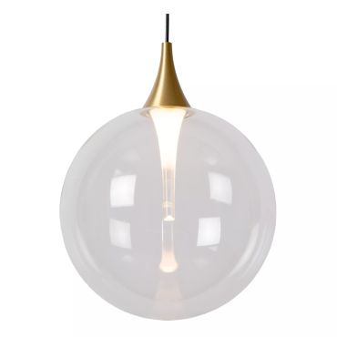 Lucide Gisela - lampe suspendue - 140 x 40 x 150 cm - 8 x 3,9W LED dimmable inclus - transparent
