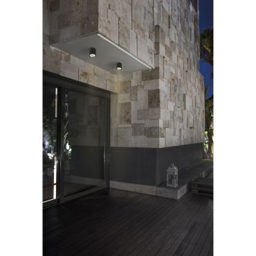 Faro Goz - spot en saillie 1L - Ø 9 x 9 cm - 9W LED inclus - IP65 - gris foncé