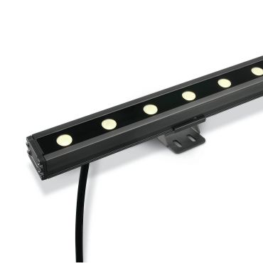 ONE Light LED Wall Washers - spot - 100 x 6 x 3,1 cm - 24 x 1W LED dimmable inclus - IP66 - gris - couleur de lumière blanc chaud
