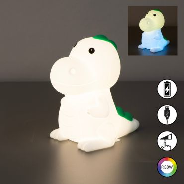 Fischer &amp; Honsel Poldi - veilleuse - 13,5 x 8,5 x 14 cm - 0,7W RGBW LED incl. - blanc