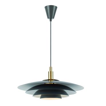 Nordlux Bretagne - lampe suspendue - Ø 38 x 217 cm - gris