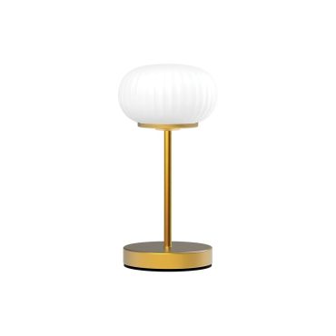 VK lighting Pero -  lampe de table - Ø 15,6 x 28,6 cm - laiton mat