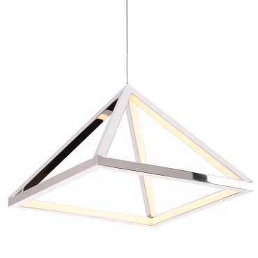 Maxlight Peak - lampe suspendue - Ø 30 x 180 cm - 20W LED inclus - chrome