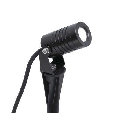 Faro Balder - spot de sol sur pointe - 8 x 4 x 28 cm - 3W LED inclus - IP67 - noir mat