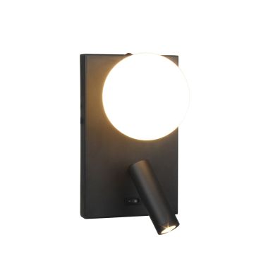 VK Lighting Vivo - applique murale - 12 x 21,8 x 12,7 cm - 3W LED inclus - noir
