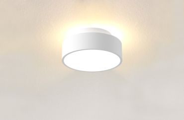 Artdelight Chicago - plafonnier - Ø 15 x 6,8 cm - 9,8W LED dimmable inclus - blanc