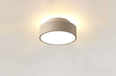 Artdelight Chicago - plafonnier - Ø 15 x 6,8 cm - 9,8W LED dimmable inclus - champagne