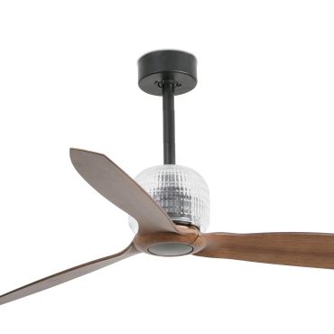Faro Deco Fan - ventilateur de plafond avec télécommande - Ø 128 cm - brun foncé et noir