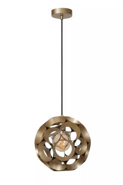Lucide Hannelore - lampe suspendue - Ø 30 x 163 cm - or