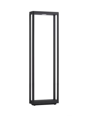 Nova Luce Cosmic - lampe de jardin - 23 x 75 x 8,6 cm - 8W LED inclus - IP65 - anthracite foncé