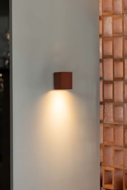 Faro Lune - applique murale - 8 x 10 x 6,5 cm - terracotta