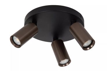 Lucide Ritmo - spot en saillie 3L - Ø 18 x 11,1 cm - café