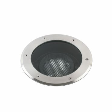 Faro Geiser Orientable - spot rond pour l'extérieur - Ø 260 mm, Ø 200 mm à encastrer - 29W LED inclus - IP67 - acier inoxydable satiné - 38 degrés
