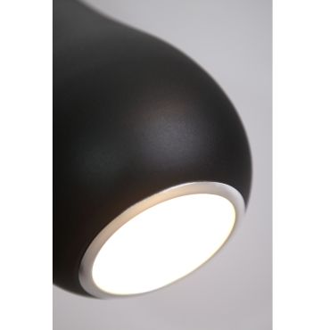 Maxlight Drop - lampe suspendue - Ø 20 x 120 cm - noir