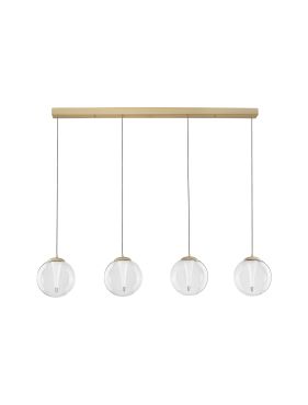 Nova Luce Galeo - lampe suspendue - 136 x 179 x 22 cm - 25W dimmable LED inclus - or sablé
