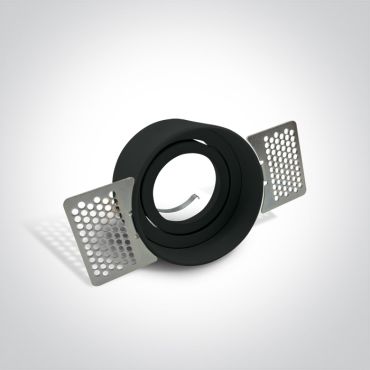 ONE Light Trimless GU10 Range - spot encastrable - Ø 75 mm, Ø 84 mm encastrable - noir