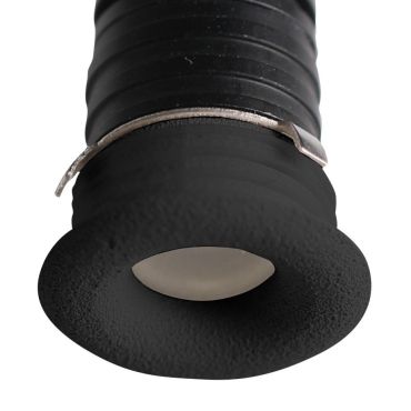 Nova Luce Tiny - spot à encastrer - Ø 16 mm, Ø 12 mm à encastrer - 1W LED inclus - IP44 - noir