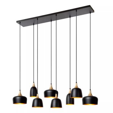 Lucide Chayanne - lampe suspendue - 125 x 35 x 156,5 cm - noir