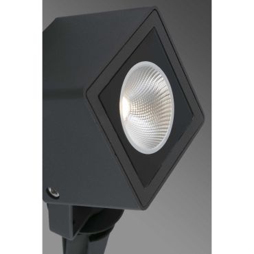 Faro Sobek - spot de sol sur piquet - 8 x 7 x 33 cm - 7W LED inclus - IP65 - noir mat