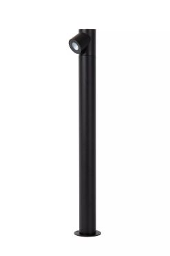 Lucide Ibamba - lampe de jardin - 8 x 8,3 x 60 cm - 6W LED inclus - IP65 - noir