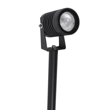 Nova Luce Stake - spot de sol sur piquet - 5 x 7 x 45 cm - 5W LED inclus - IP65 - noir