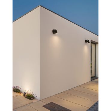 Nova Luce Fend - applique murale d'extérieur - 7 x 5 x 12 cm - 5W LED inclus - IP65 - noir