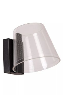 Lucide Korgis - applique murale - 15 x 17,6 x 14,8 cm - 10W LED inclus - IP44 - noir