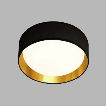 Searchlight Gianna - plafonnier - Ø 50 x 12,5 cm - 25W LED inclus - noir
