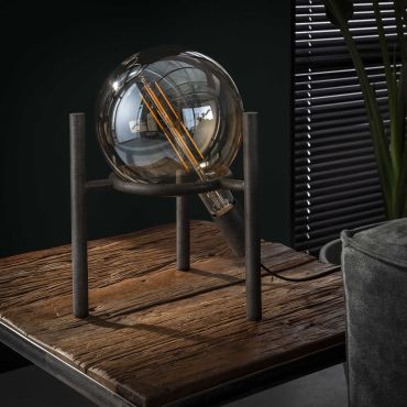 Vico Saturn - lampe à poser - 28 x 28 x 34 cm - vieil argent