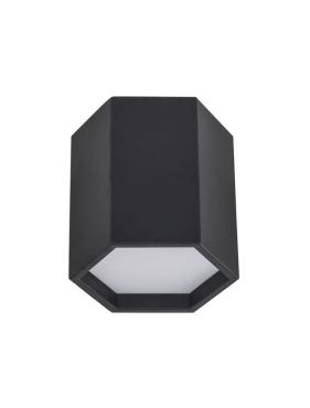 Nova Luce Samba - plafonnier - 25 x 20 cm - LED 10W inclus - noir sable