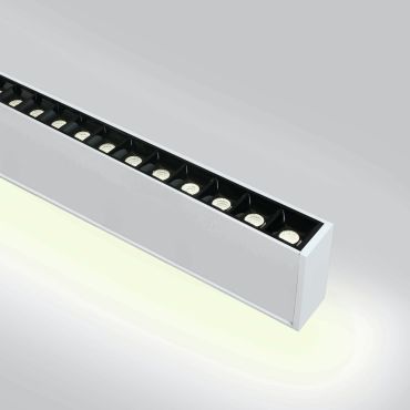 ONE Light LED Linear Profiles - lampe suspendue - 130 x 7 x 3,5 cm - 40W + 20W LED inclus - blanc - couleur de lumière blanc chaud